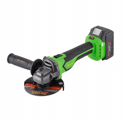 Aku úhlová bruska Procraft PGA22, 125mm | PGA22-1B-C